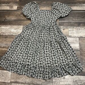 Mikarose Black and White Floral L Dress